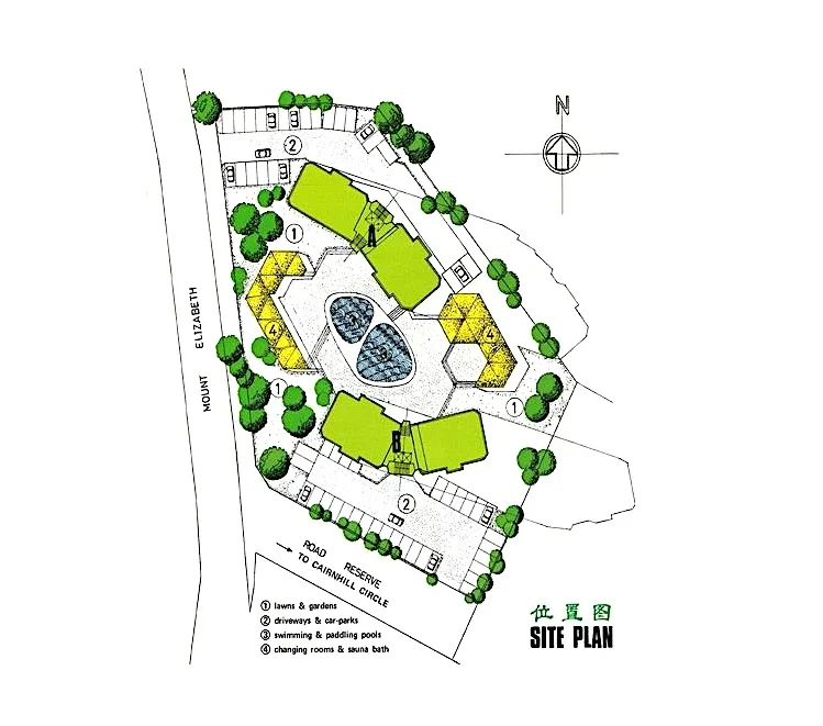 Site plan of Elizabeth Tower in Singapore