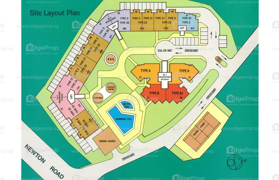 Site plan of Elmira Heights in Singapore