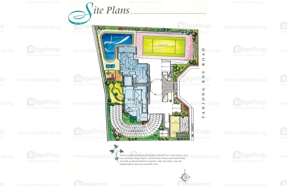 Site plan of Emerald East in Singapore