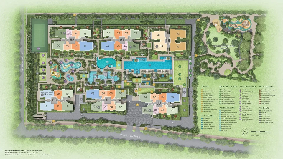 Site plan of Emerald Of Katong in Singapore