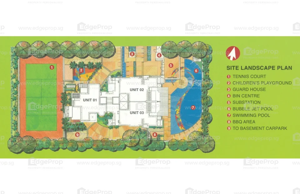 Site plan of Emery Point in Singapore