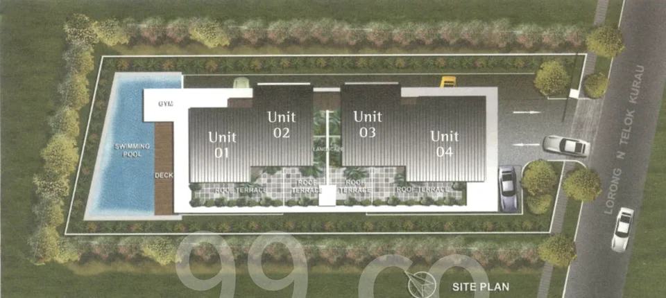Site plan of Emprado Suites in Singapore
