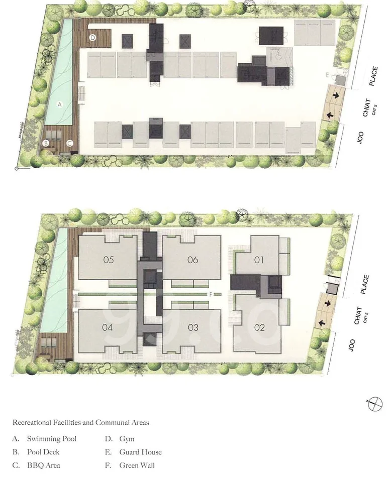 Site plan of Envio in Singapore