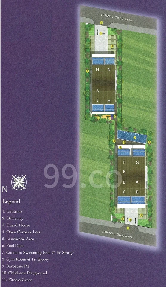 Site plan of Espira Suites in Singapore