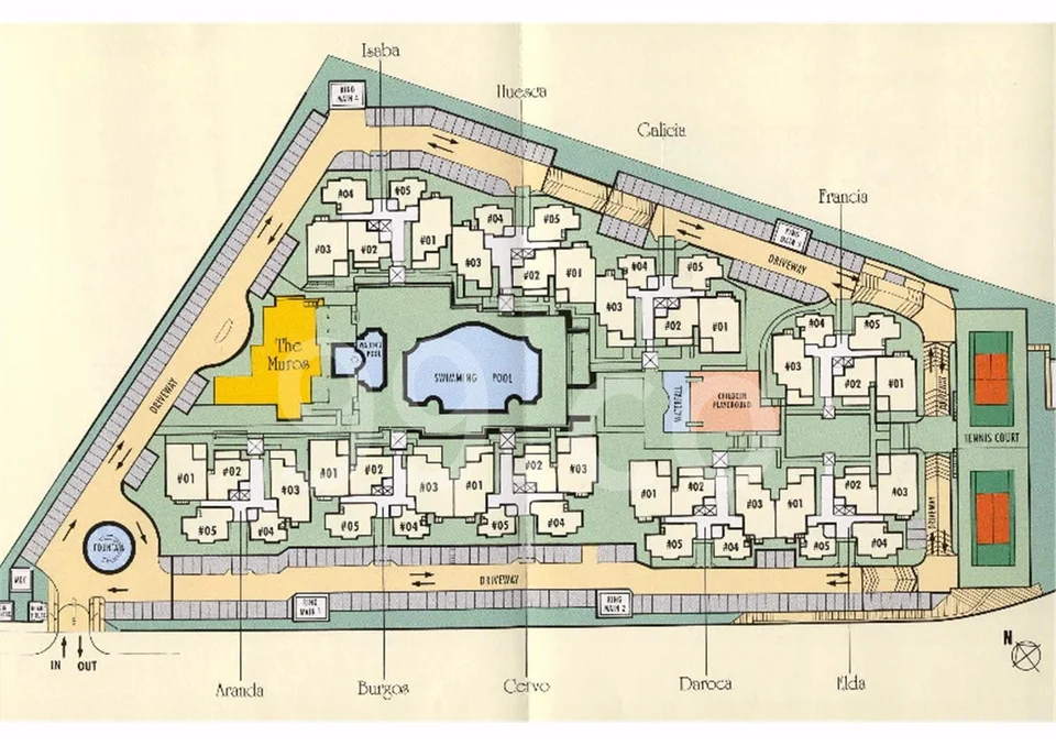 Site plan of Estella Gardens in Singapore