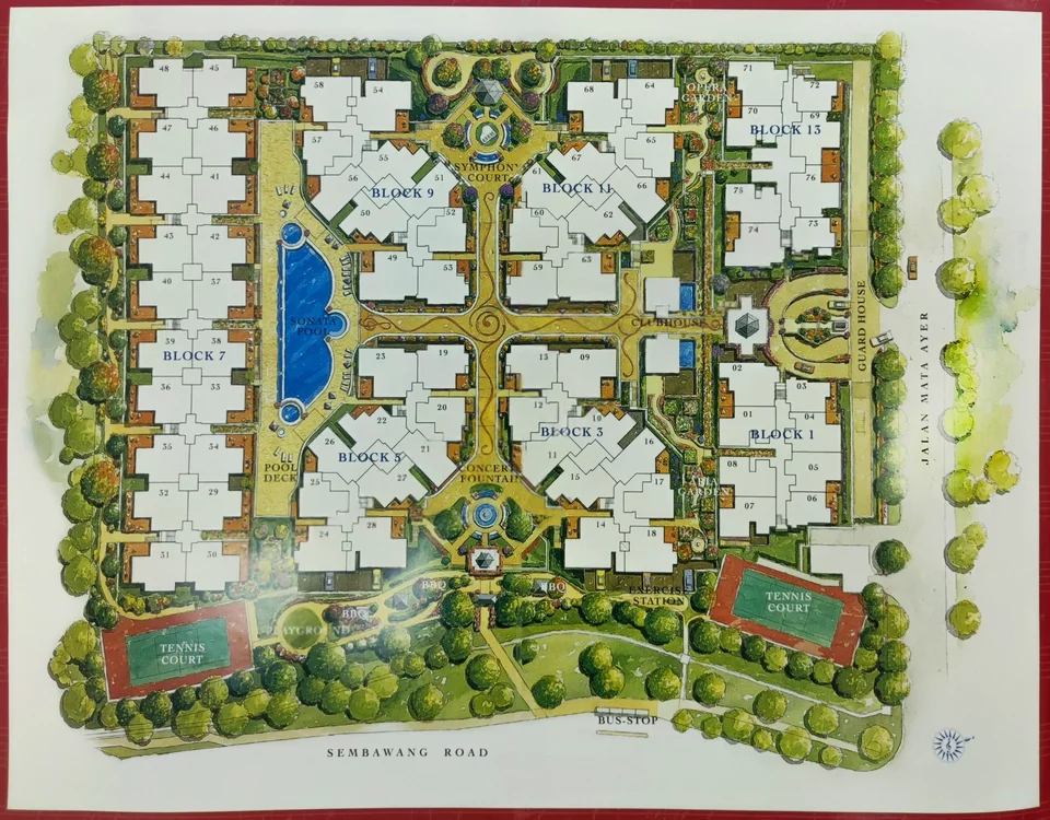 Site plan of Euphony Gardens in Singapore