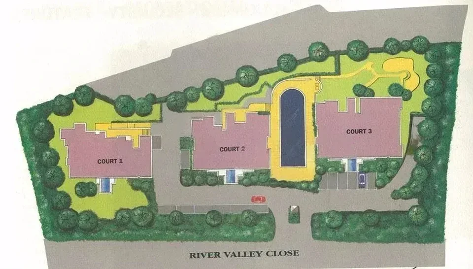Site plan of Euro-Asia Court in Singapore