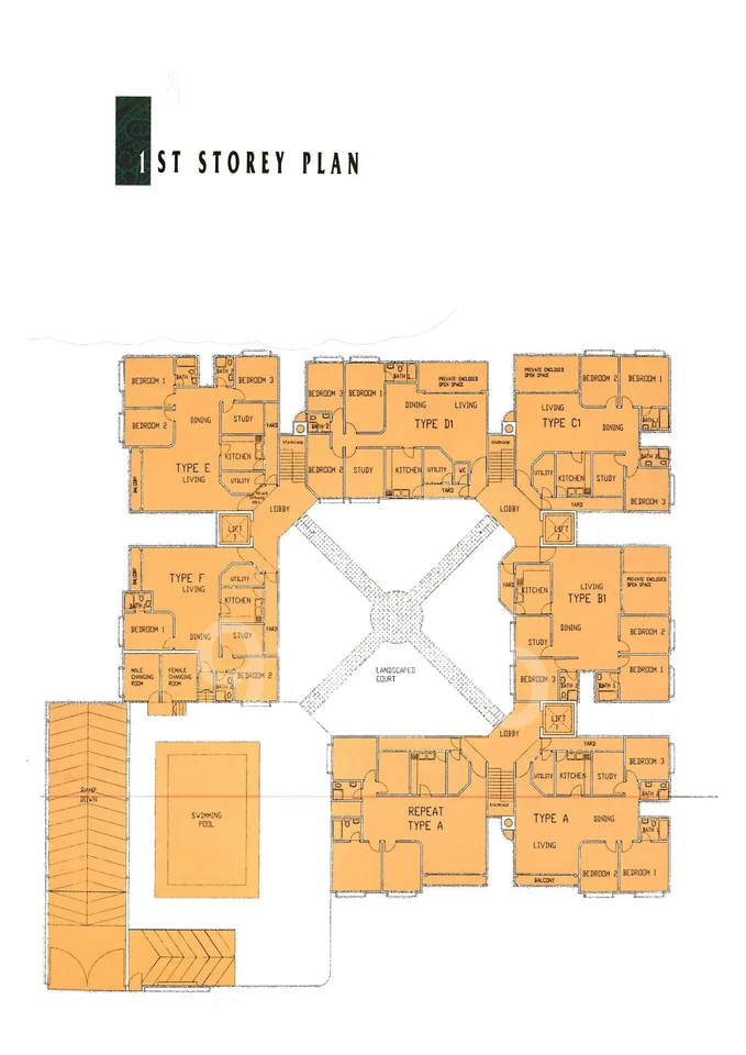 Site plan of Flora East in Singapore