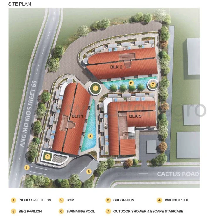 Site plan of Floraview in Singapore
