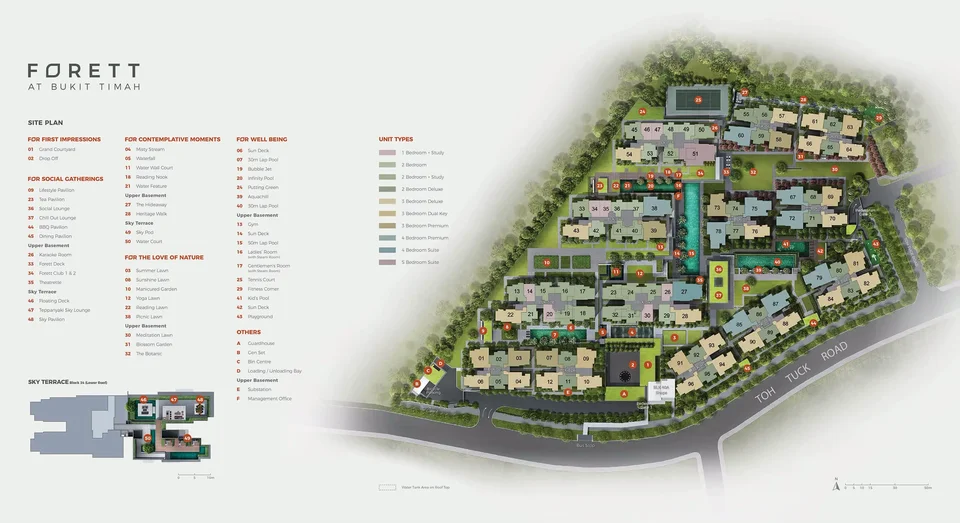 Site plan of FORETT@BUKIT Timah in Singapore