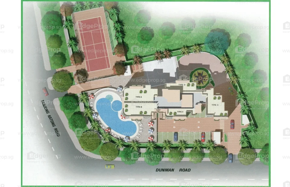 Site plan of Fortune Jade in Singapore