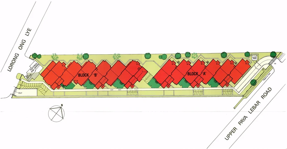 Site plan of Fragrant Gardens in Singapore