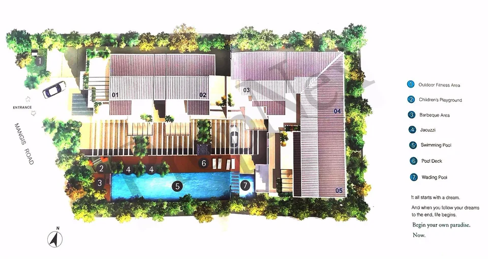 Site plan of Fruition in Singapore