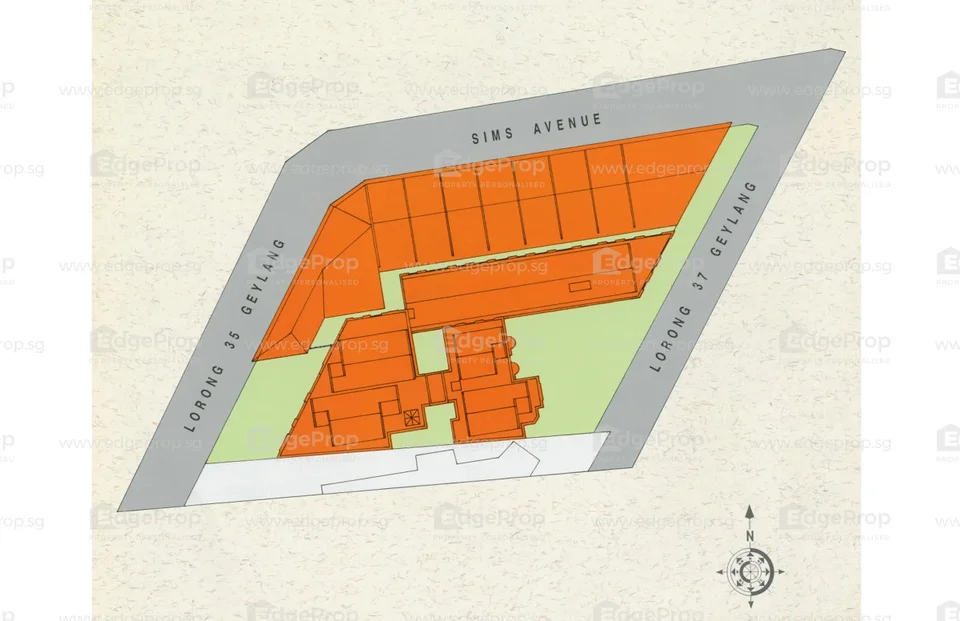 Site plan of Fuyuen Court in Singapore