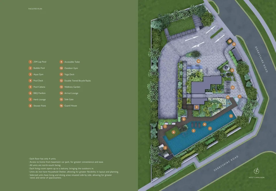 Site plan of Fyve Derbyshire in Singapore
