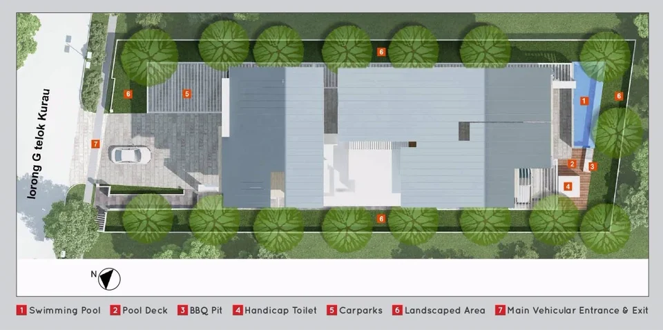 Site plan of G Residences in Singapore