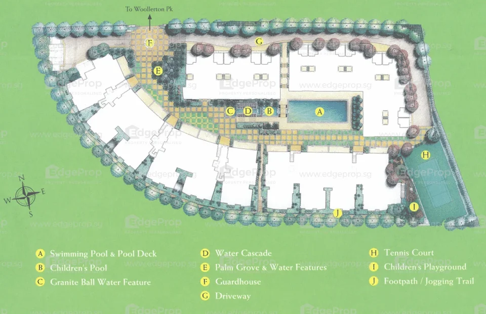 Site plan of Gallop Green in Singapore