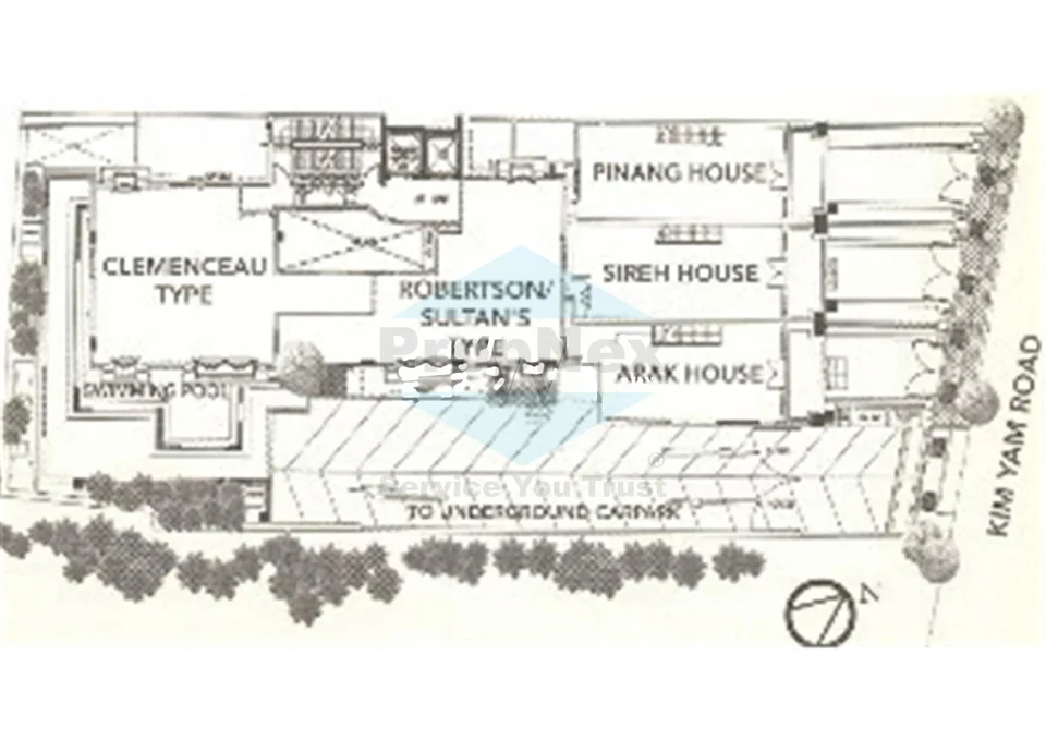 Site plan of Gambier Court in Singapore