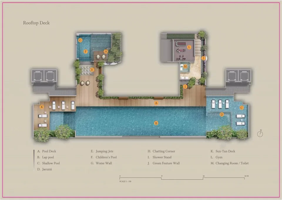 Site plan of Gambir Ridge in Singapore