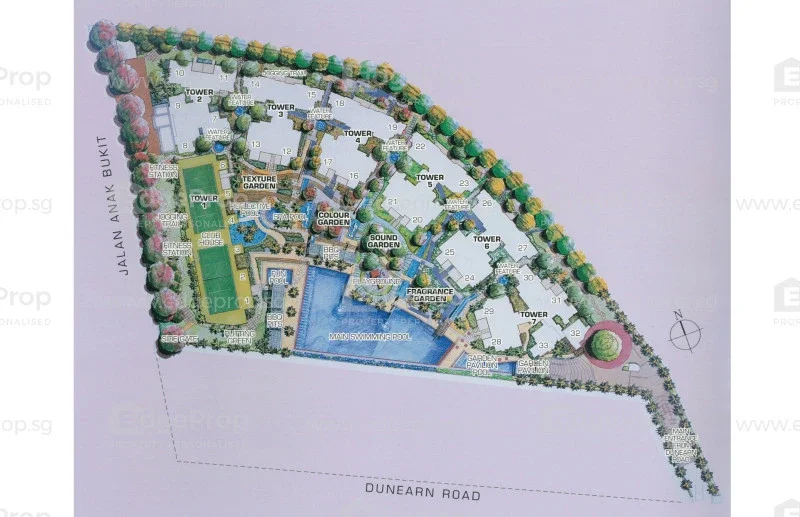 Site plan of Gardenvista in Singapore