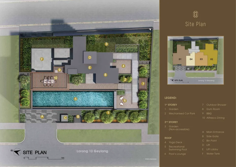 Site plan of Gems Ville in Singapore