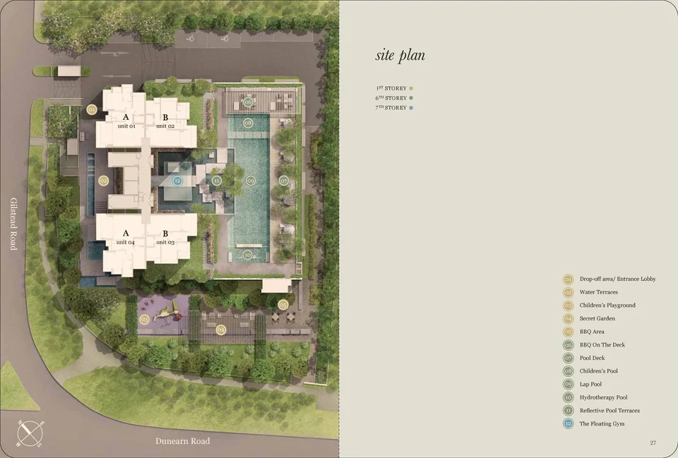 Site plan of Gilstead Two in Singapore