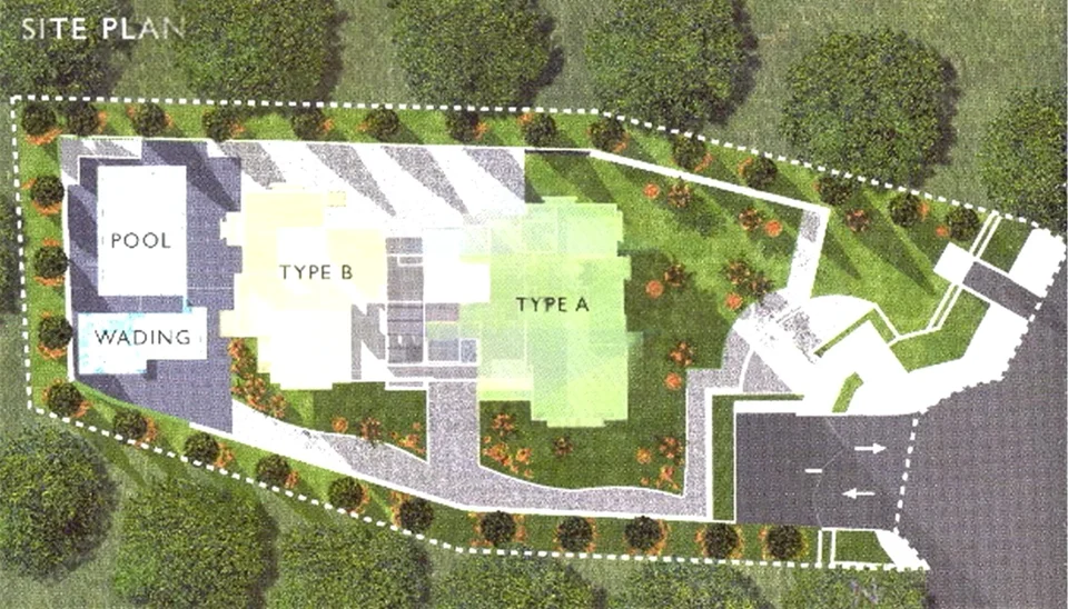 Site plan of Gisborne Light in Singapore