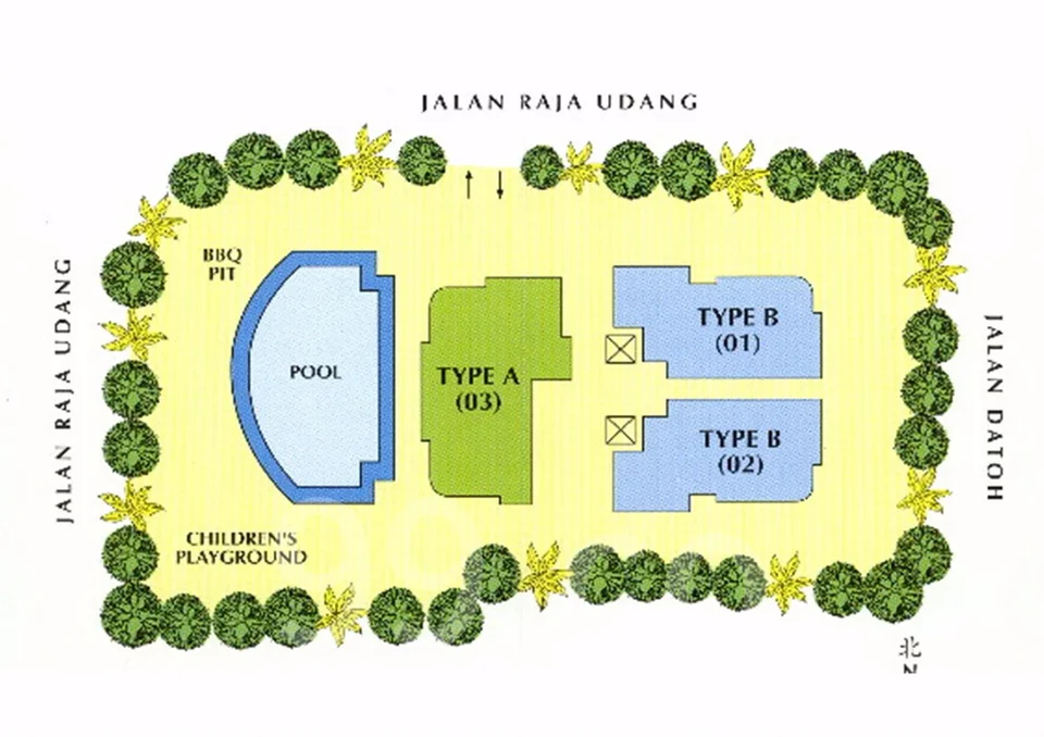 Site plan of Global Ville in Singapore