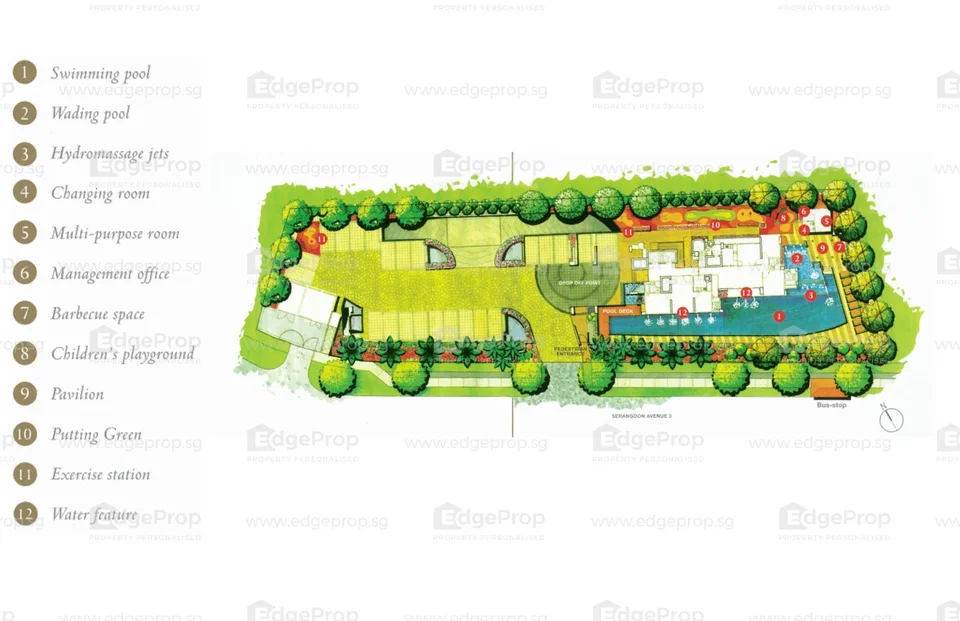 Site plan of Golden Heights in Singapore