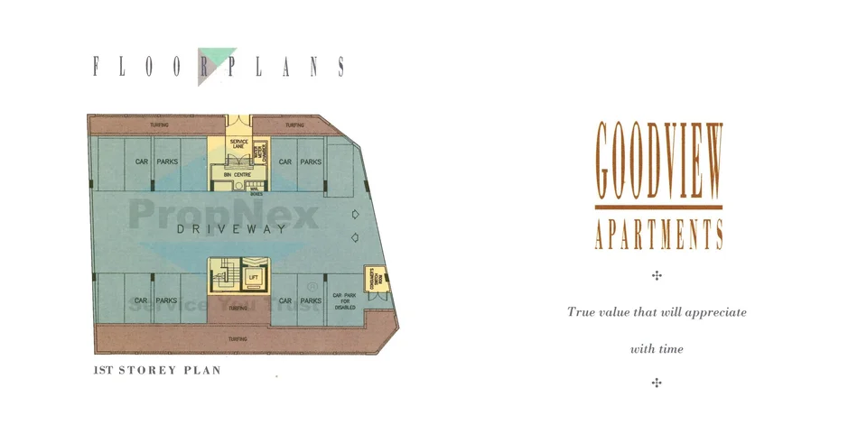Site plan of Goodview Apartments in Singapore