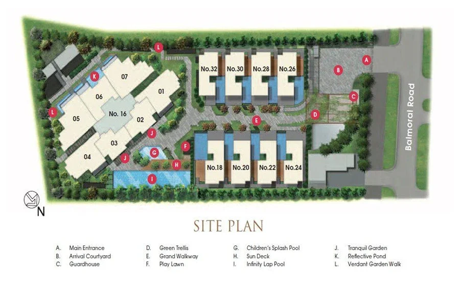 Site plan of Goodwood Grand in Singapore