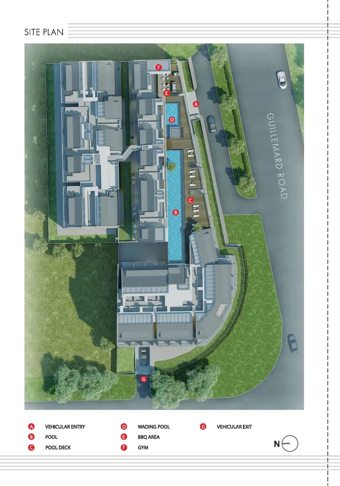 Site plan of Guillemard Suites in Singapore