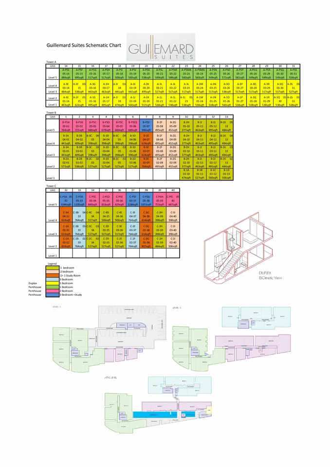 Site plan of Guillemard Suites in Singapore