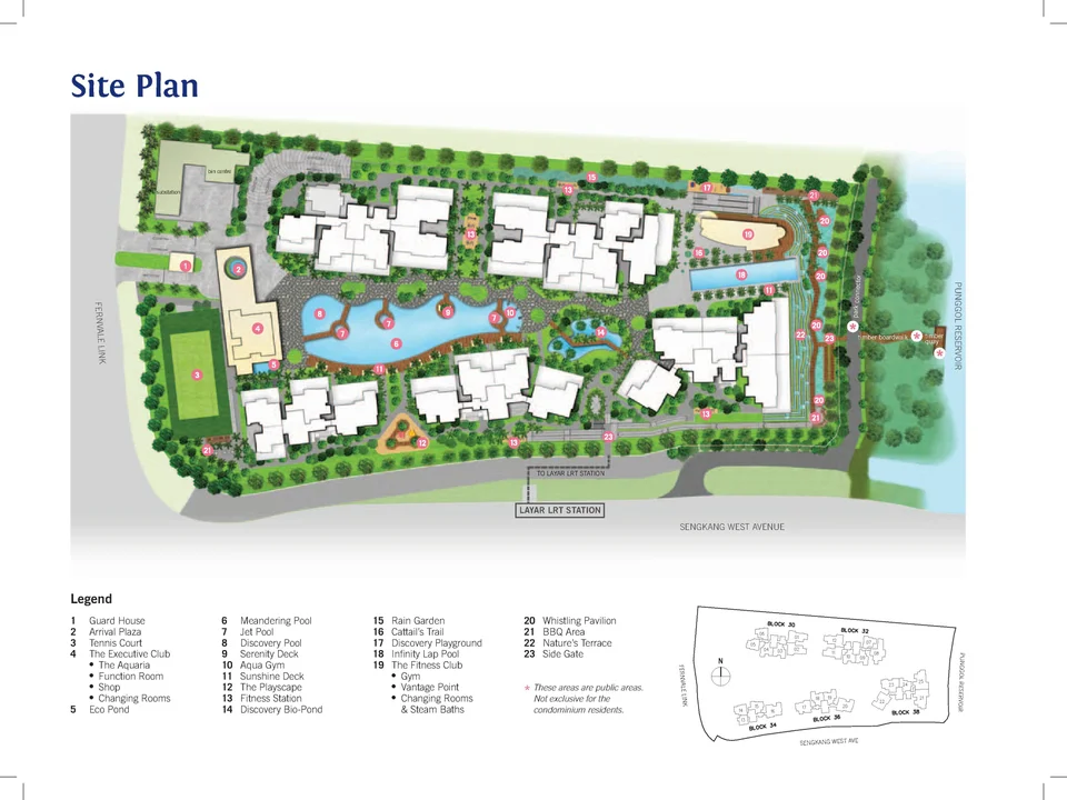 Site plan of H2O Residences in Singapore