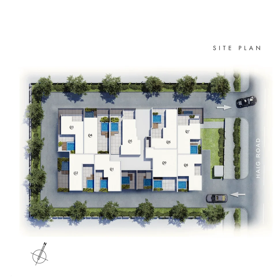 Site plan of Haig 162 in Singapore