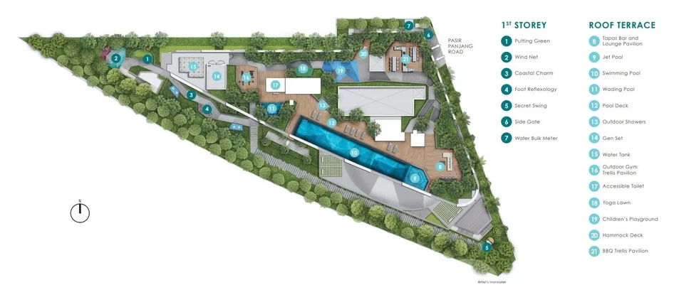 Site plan of Harbour View Gardens in Singapore