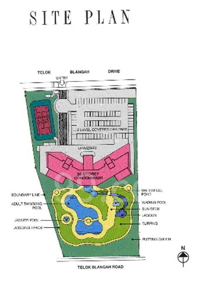 Site plan of Harbour View Towers in Singapore