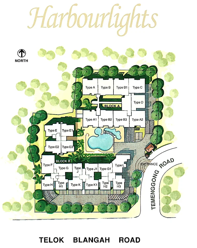 Site plan of Harbourlights in Singapore