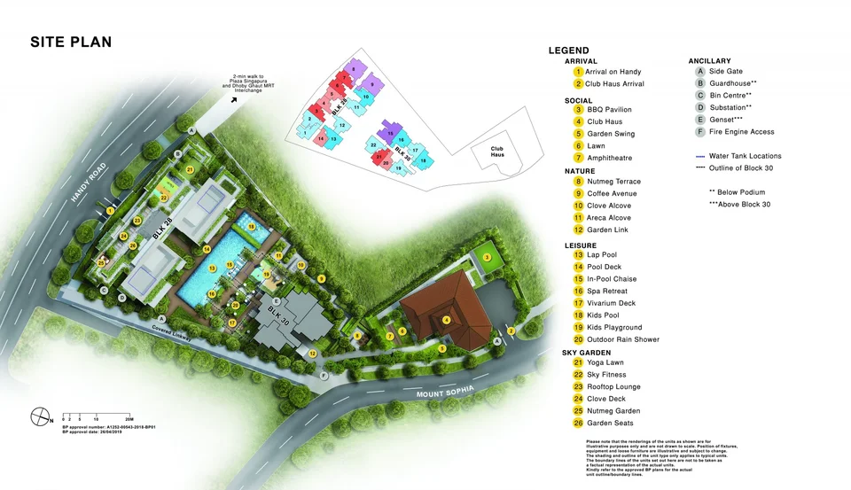 Site plan of Haus On Handy in Singapore