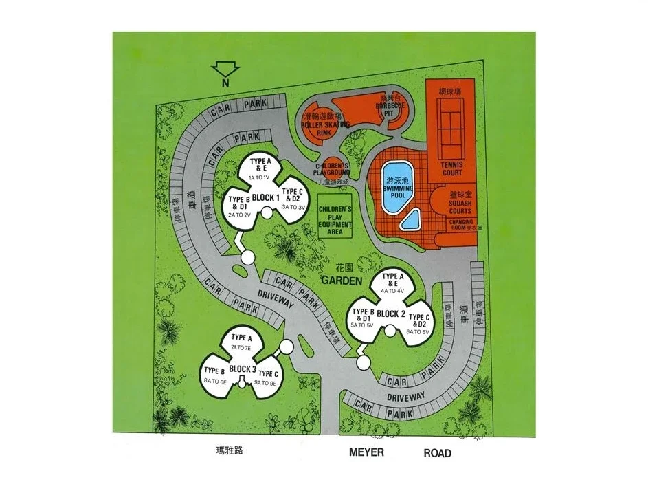 Site plan of Hawaii Tower in Singapore