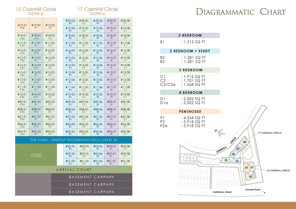 Site plan of Helios Residences in Singapore