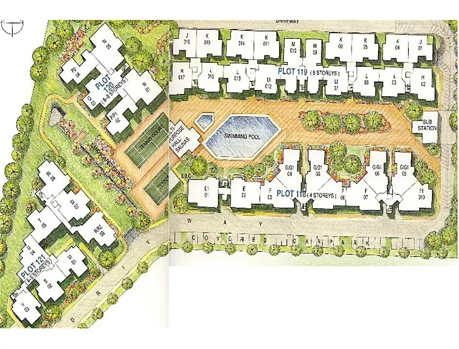 Site plan of Highgate in Singapore