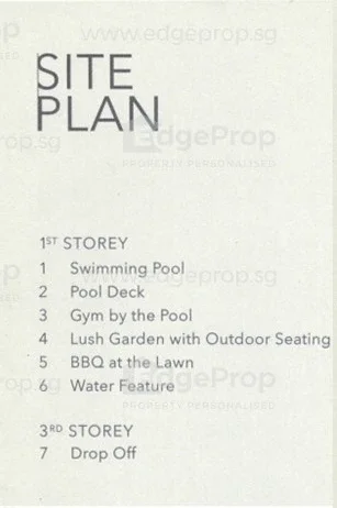 Site plan of Hijauan in Singapore