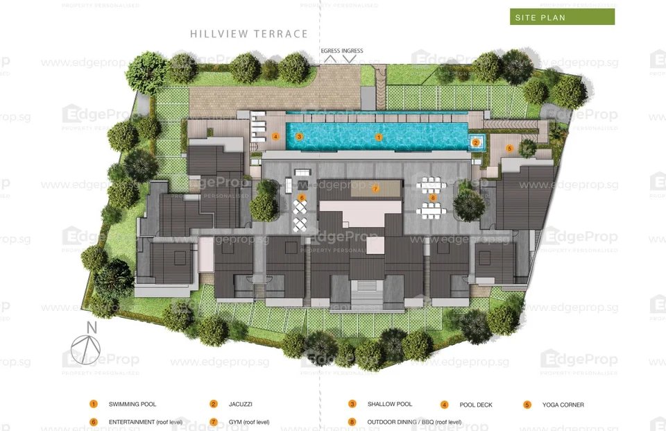 Site plan of Hills Twoone in Singapore