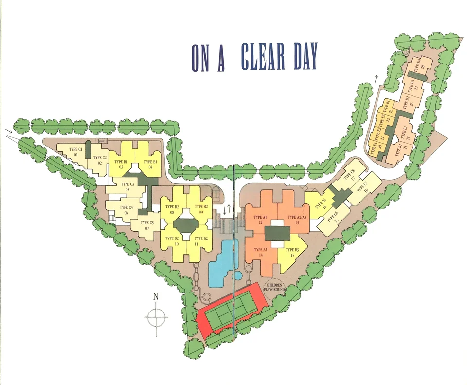 Site plan of Holland Peak in Singapore