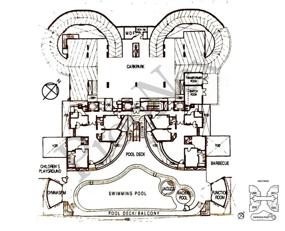 Site plan of Holt Residences in Singapore