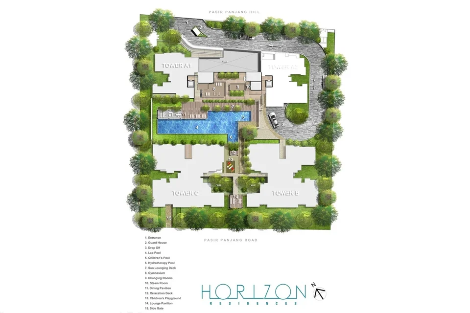 Site plan of Horizon Residences in Singapore