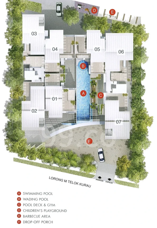 Site plan of Idyllic Residences in Singapore