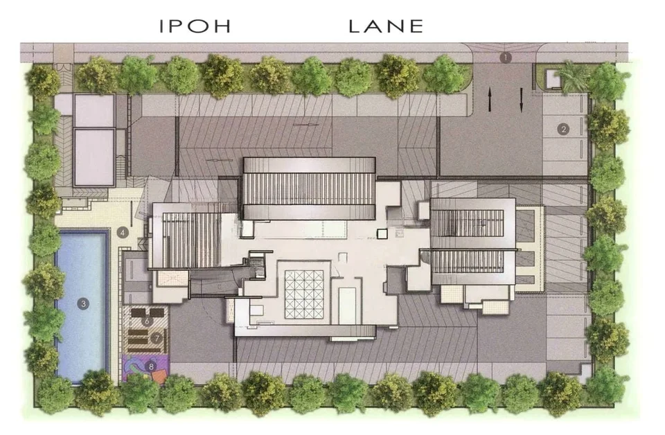 Site plan of Imperial Heights in Singapore