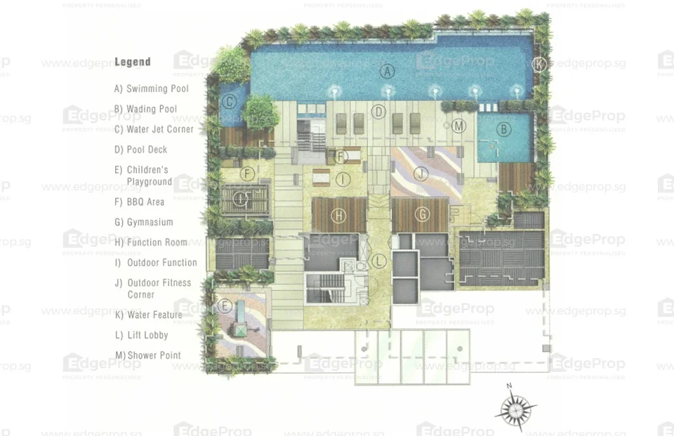 Site plan of Intero in Singapore